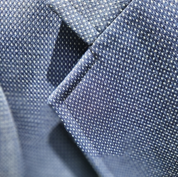 HART SCHAFFNER & MARKS WALLACHS Navy Knit Sports Coat, Blazer SIZE 40 VINTAGE - Picture 8 of 14